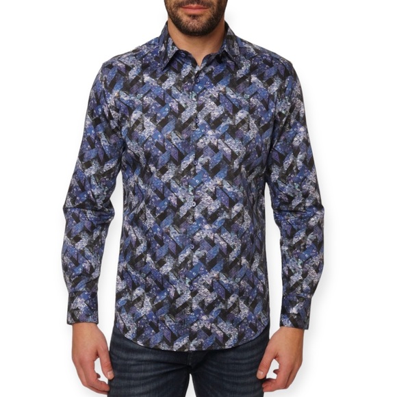 ROBERT GRAHAM Halder Shirt Button Up Classic Fit Long Sleeve Flip Cuff NWT - Picture 12 of 12